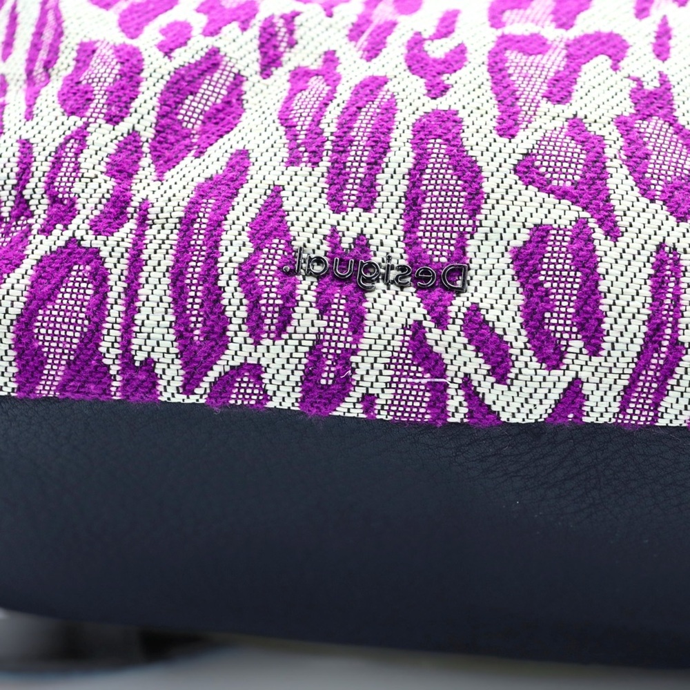 Desigual Large Patchwork Bag Embroidered Textured… - image 10